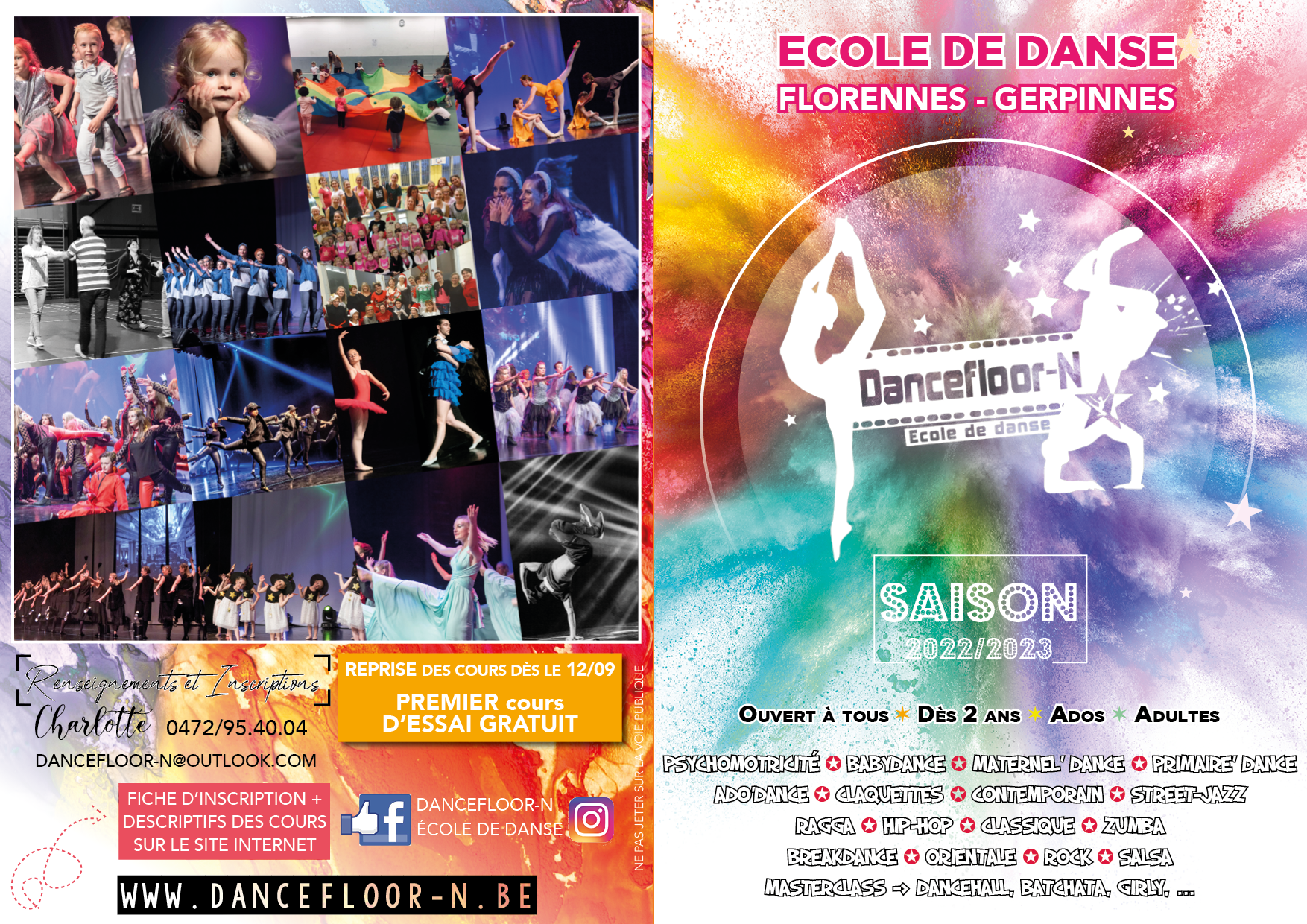 Dancefloor-n - Horaire 2022-2023